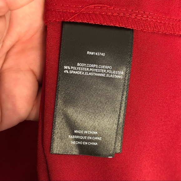 NWT English Factory Red Bell Sleeve Blouse Sz M - Picture 10 of 11